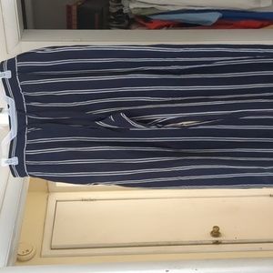 Brand New Super cute blue & white wide leg pants